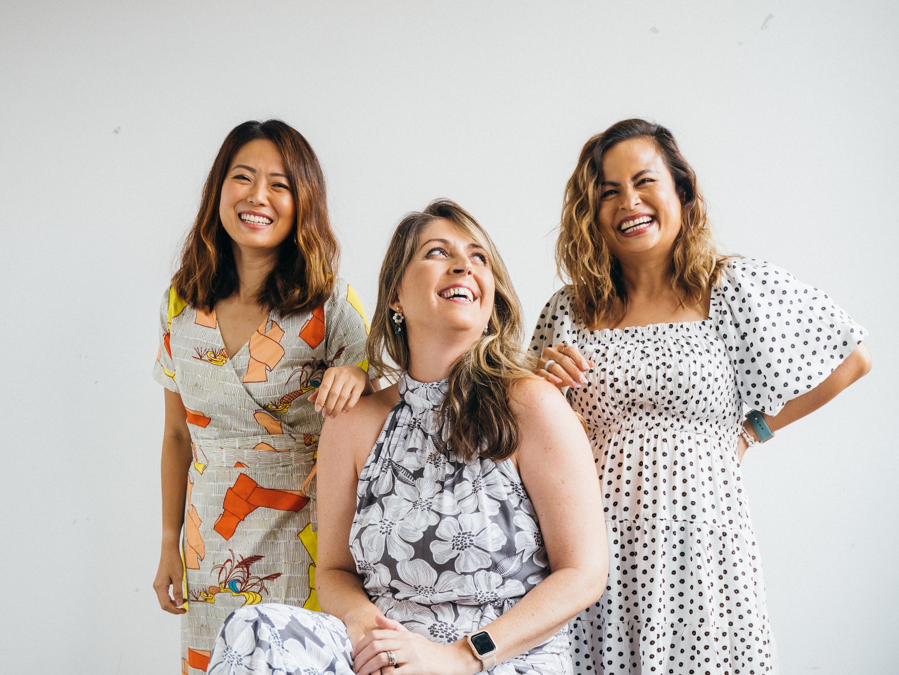 wyld shop: three women different body shapes try same dress styles