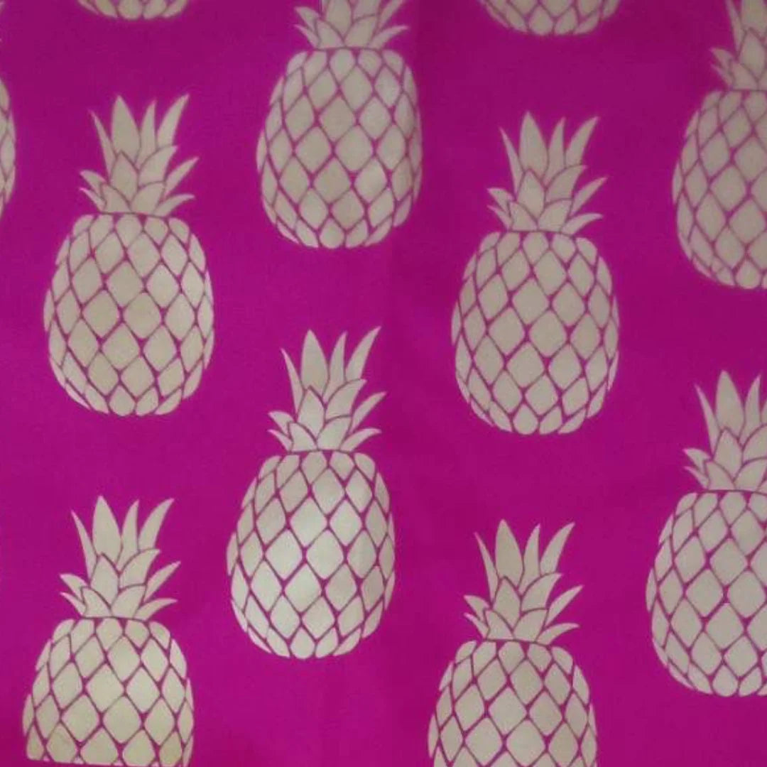 Palms & Pineapples Pineapple Tote Bag - Hot Pink