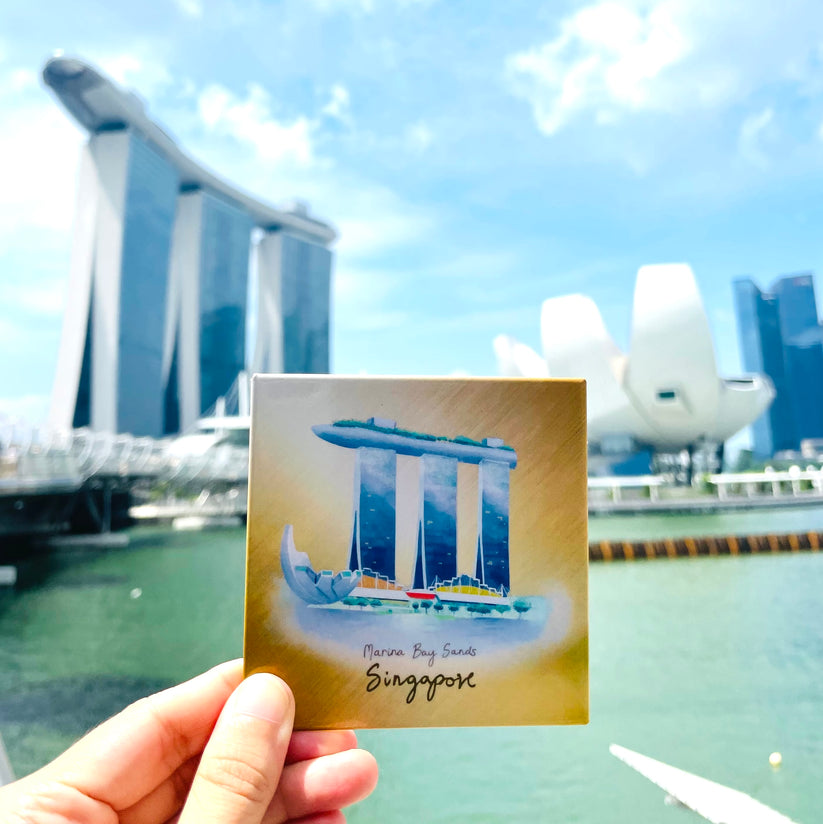 The Crimson Atelier Singapore Icons Magnet - Marina Bay Sands