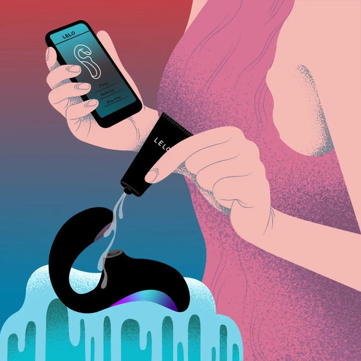 Lelo - Enigma Double Sonic Cyber Black