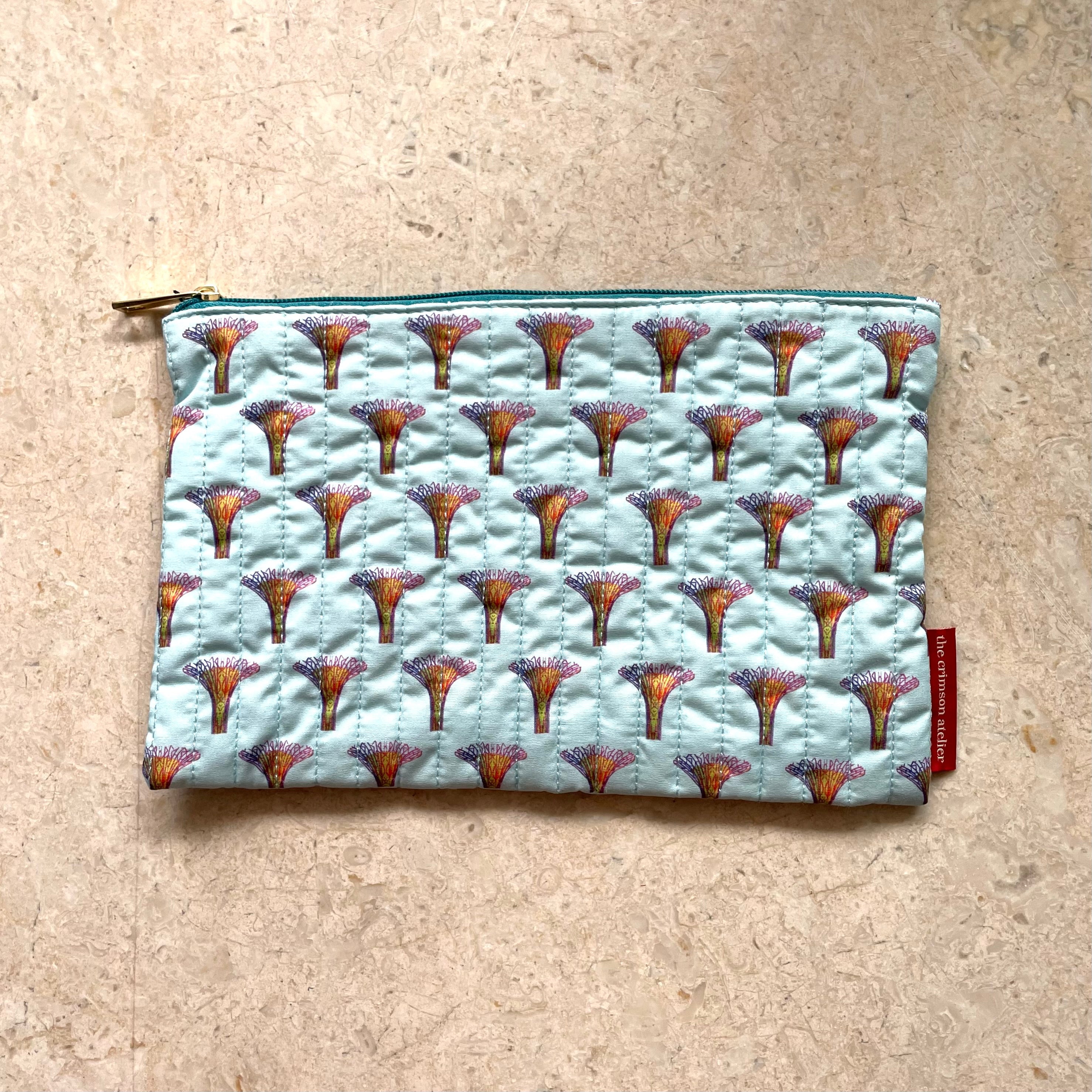 The Crimson Atelier Supertrees Quilt Pouch - Blue