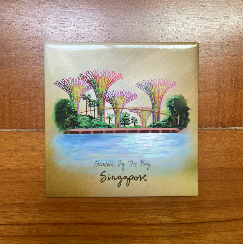 The Crimson Atelier Singapore Icons Magnet - Gardens by the Bay