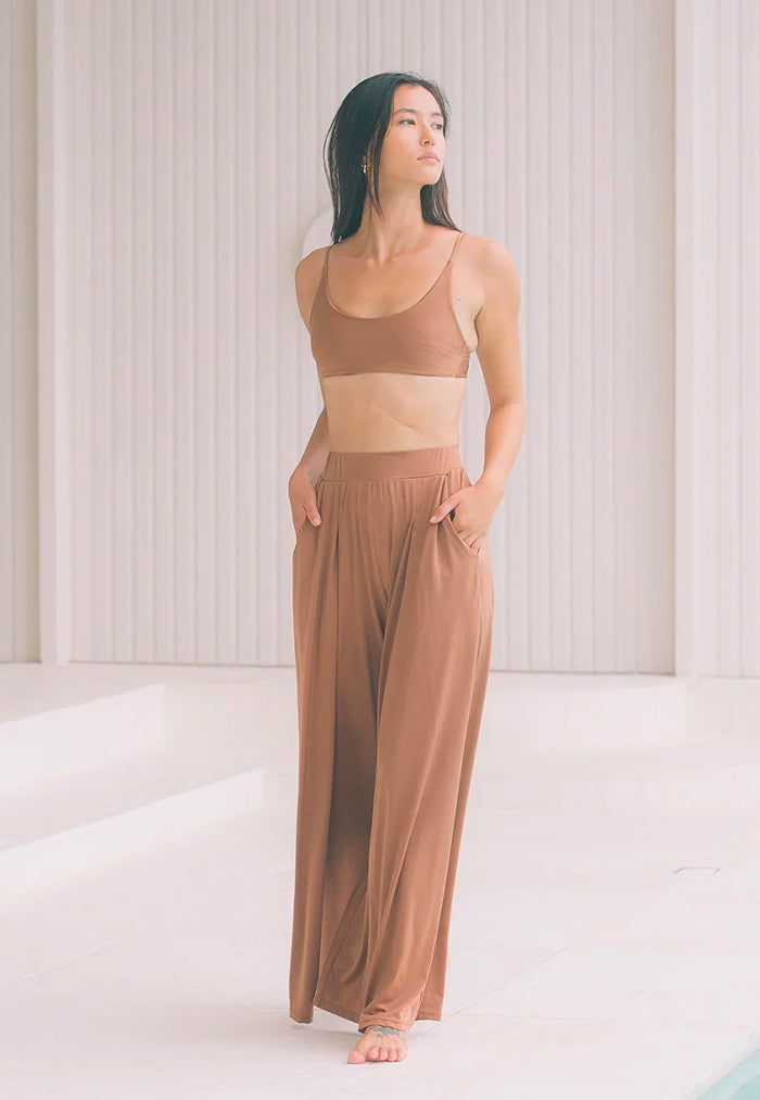 HÁI Poolside Palazzo Pants - Spice Bronze