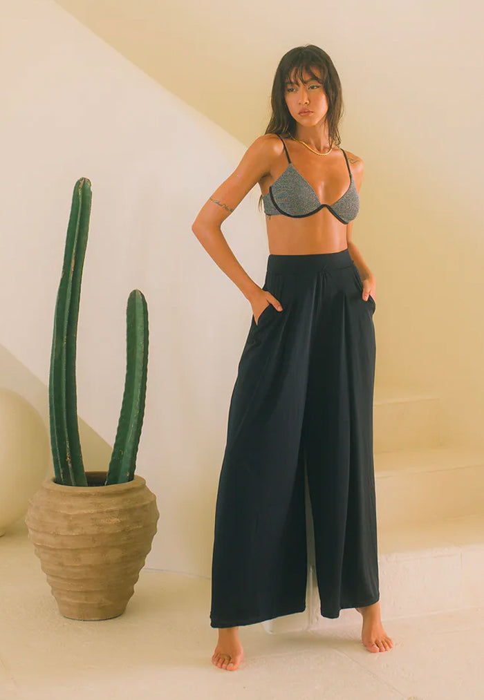 HÁI W-shaped Underwire Bikini Top - Heather Silver