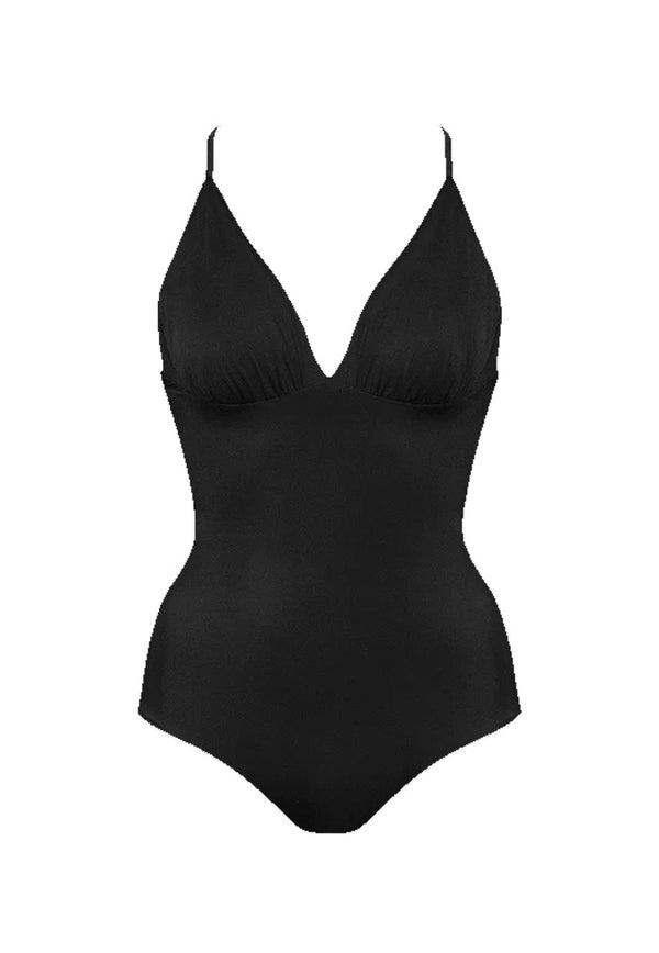 HÁI Hollywood Plunge & Lift Swimsuit - Onyx Black
