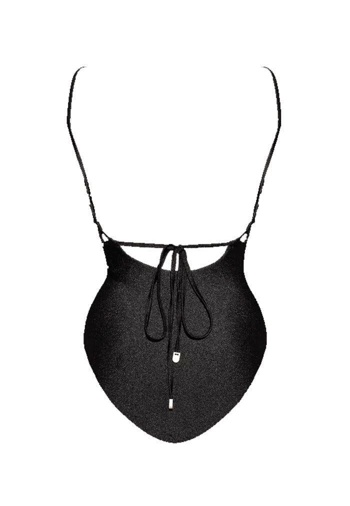 HÁI Hollywood Plunge & Lift Swimsuit - Onyx Black
