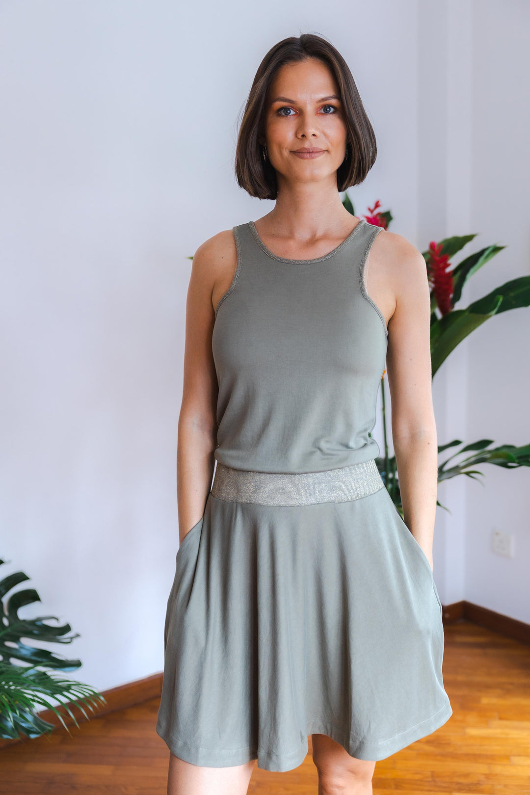 Junglesuit One & Done Dress - Sage