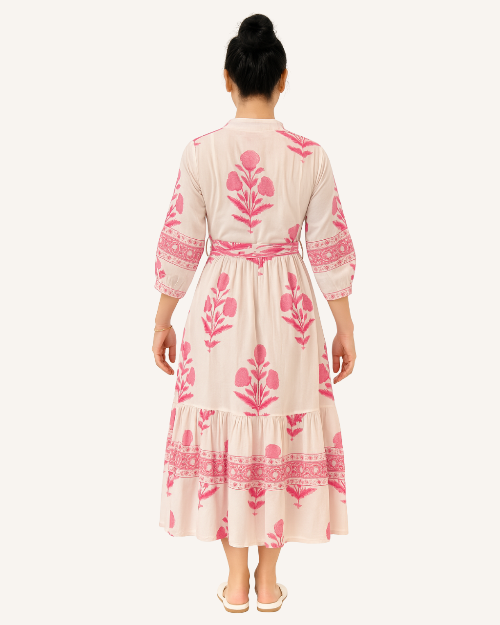 Vine and Branches Jayla Dress - Pink