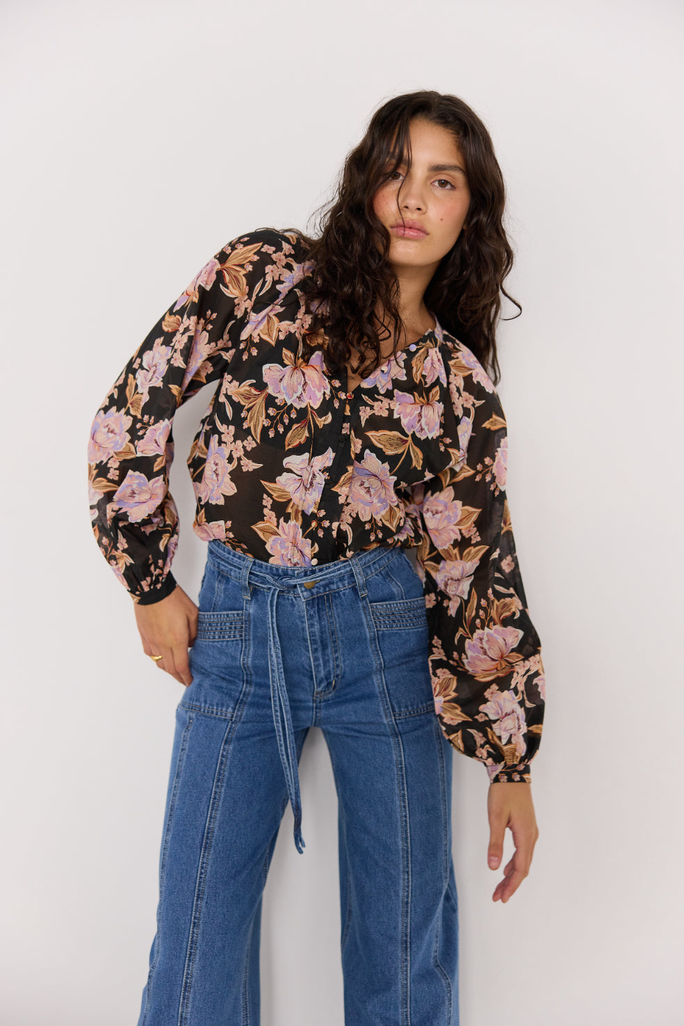MINKPINK Willow Floral Blouse