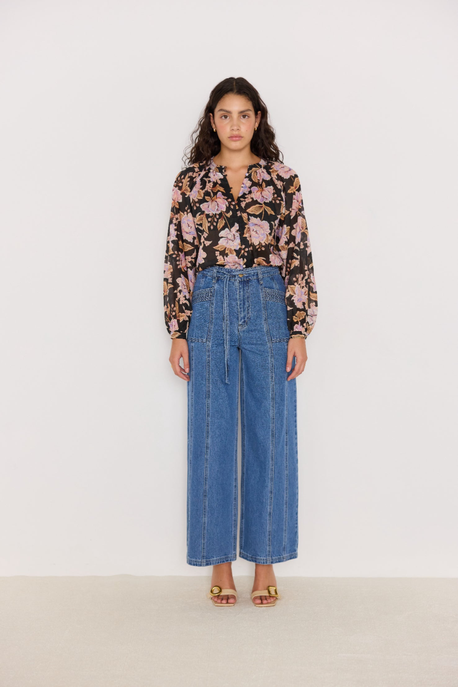 MINKPINK Willow Floral Blouse