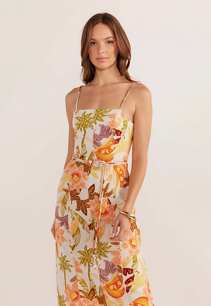 MINKPINK Sarai Panelled Midi Dress