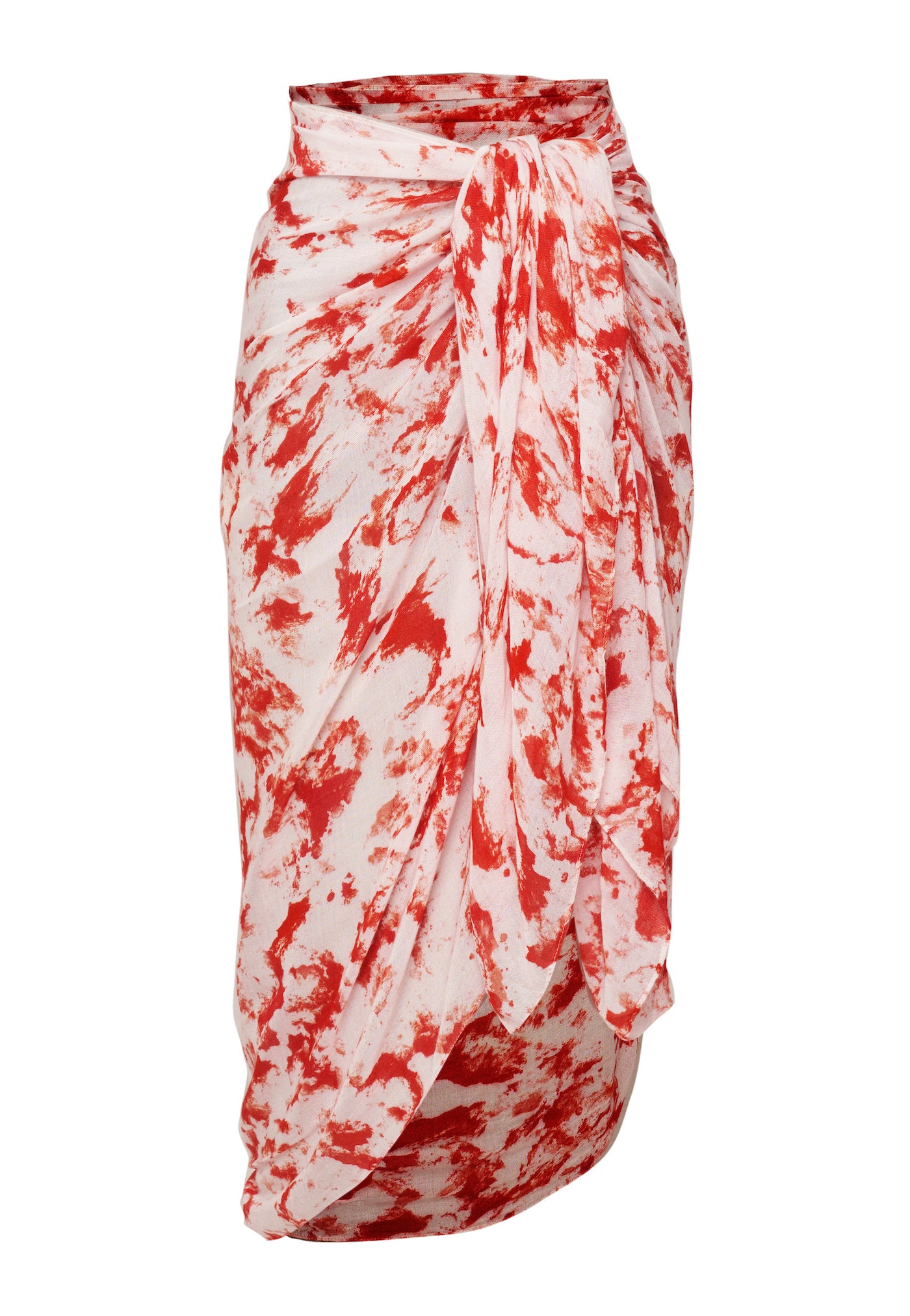 Shinjuku Lanes Matera Bamboo Sarong & Scarf - Coral Pink