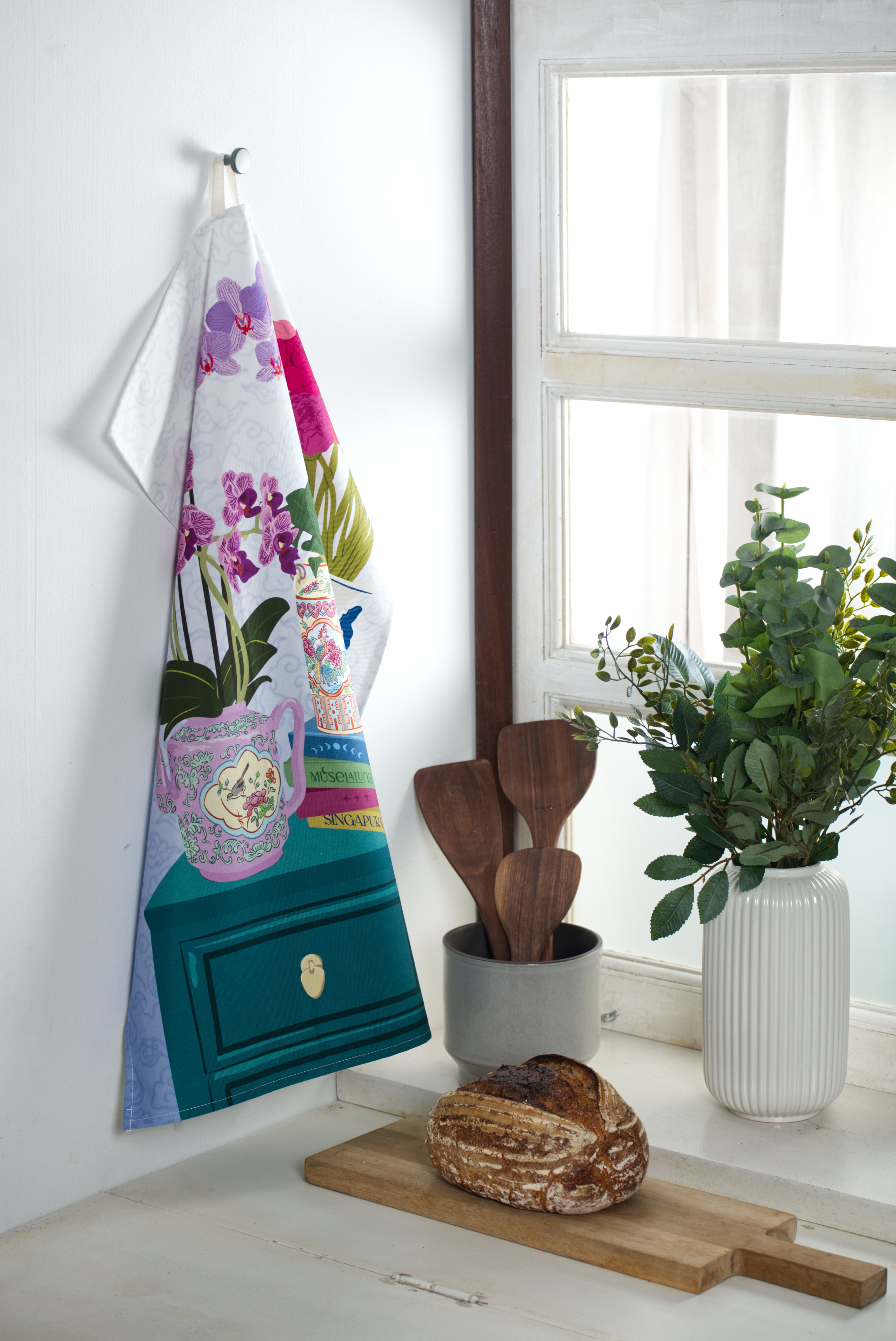 Muselaluna Tea towel - Bloom Where You're Potted