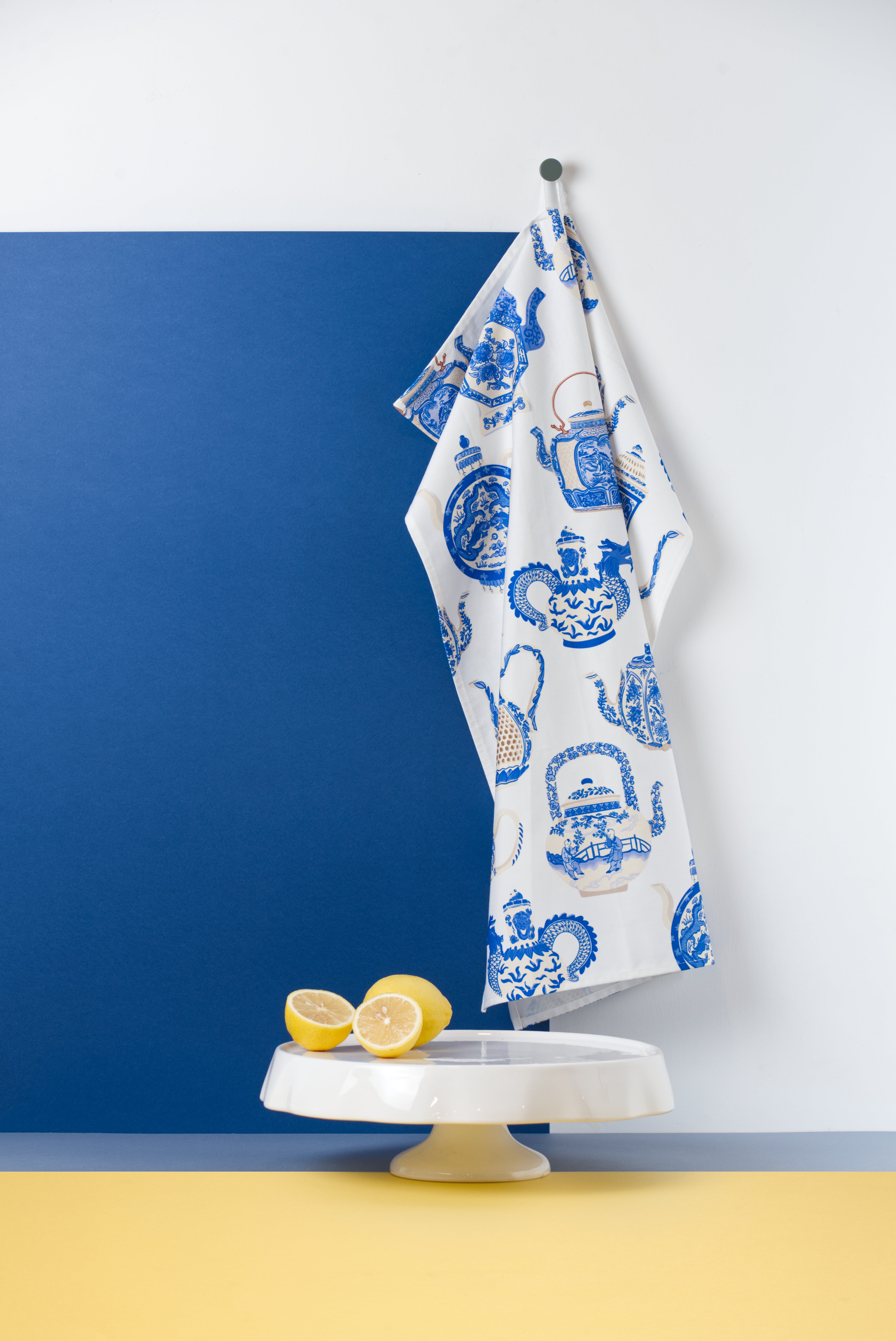 Muselaluna Tea towel - Brewed in Blue