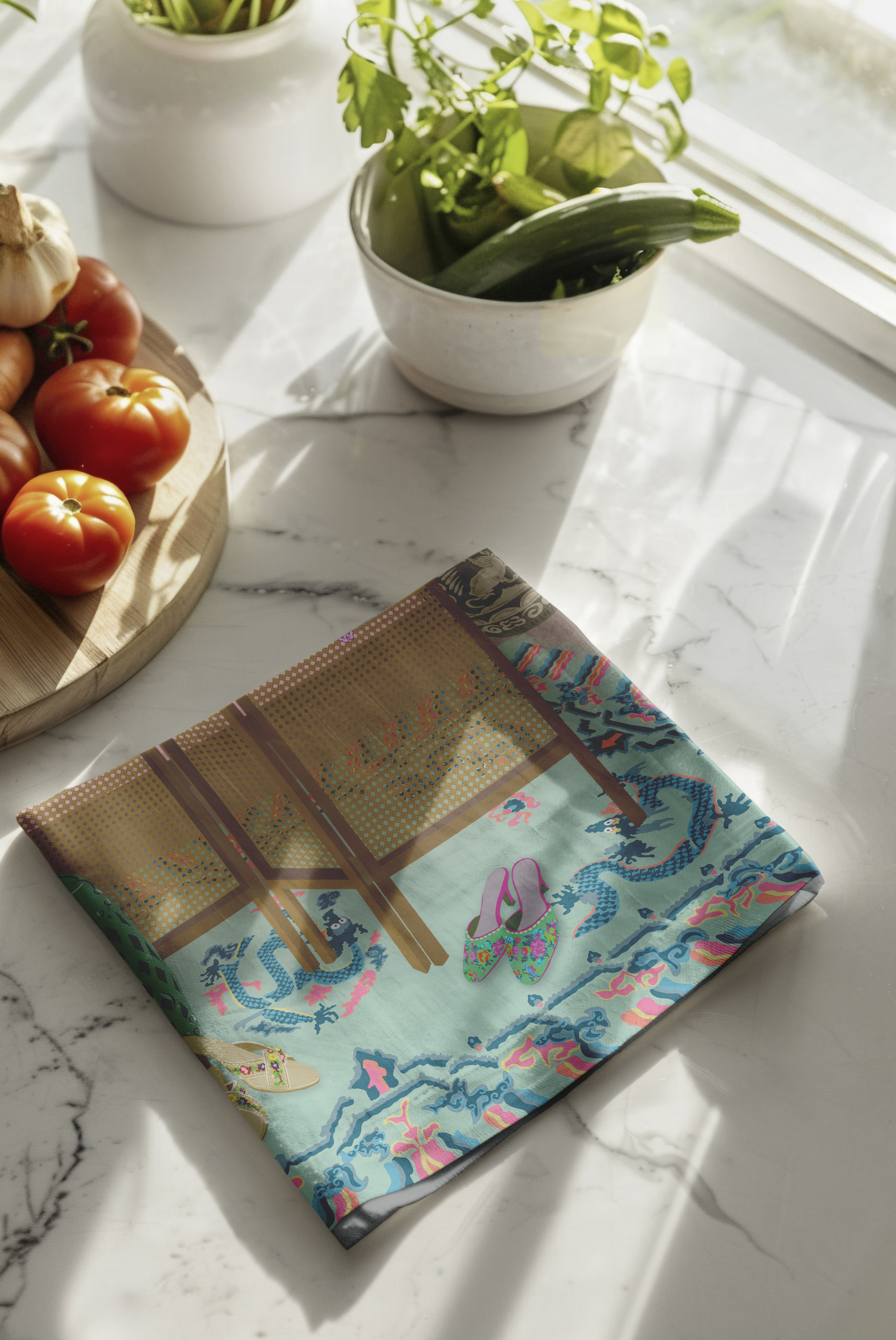 Muselaluna Tea towel - Kebaya Keepsake