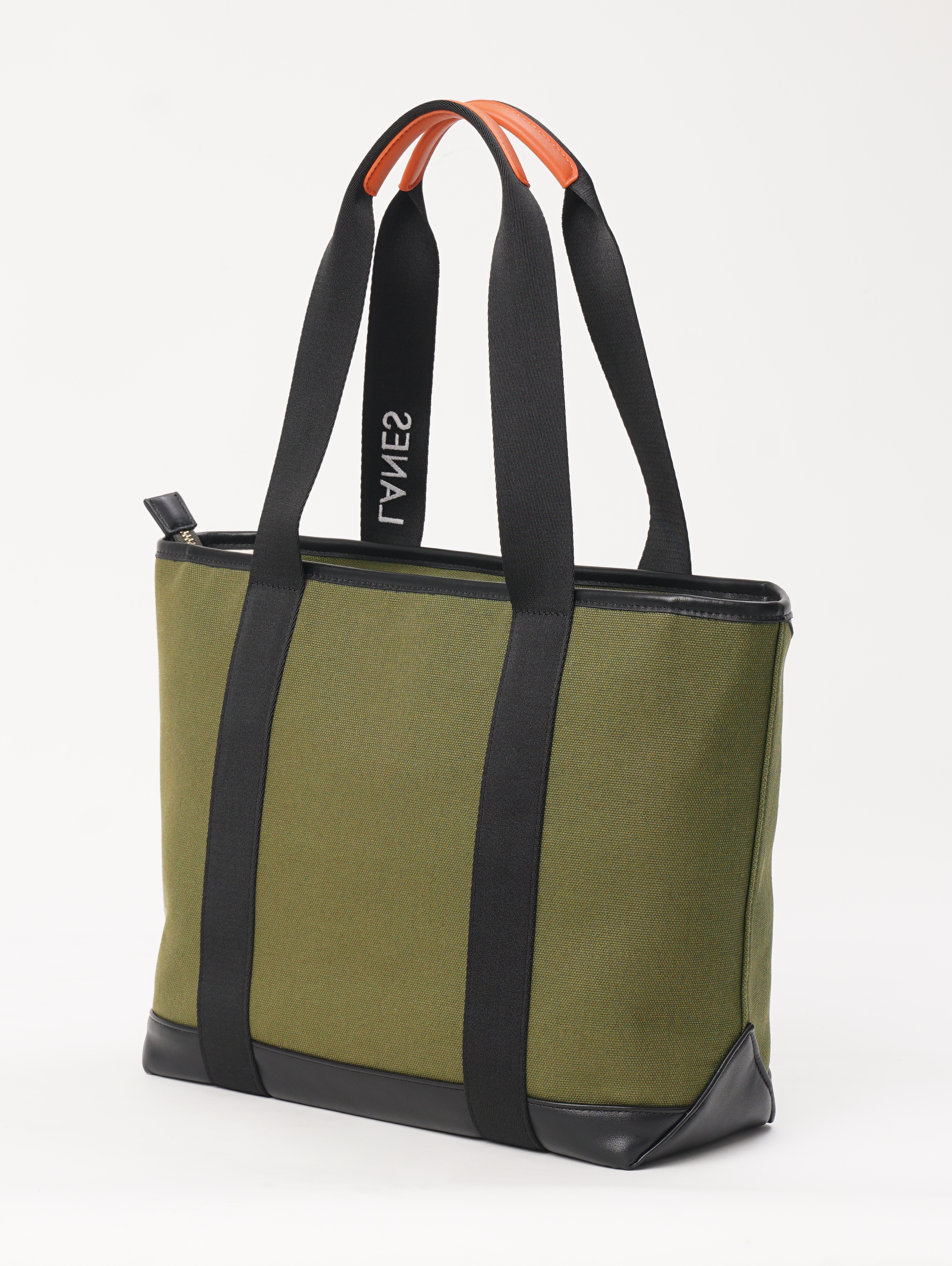 Shinjuku Lanes Origami Pocket Tote - Khaki Green Terrain Print