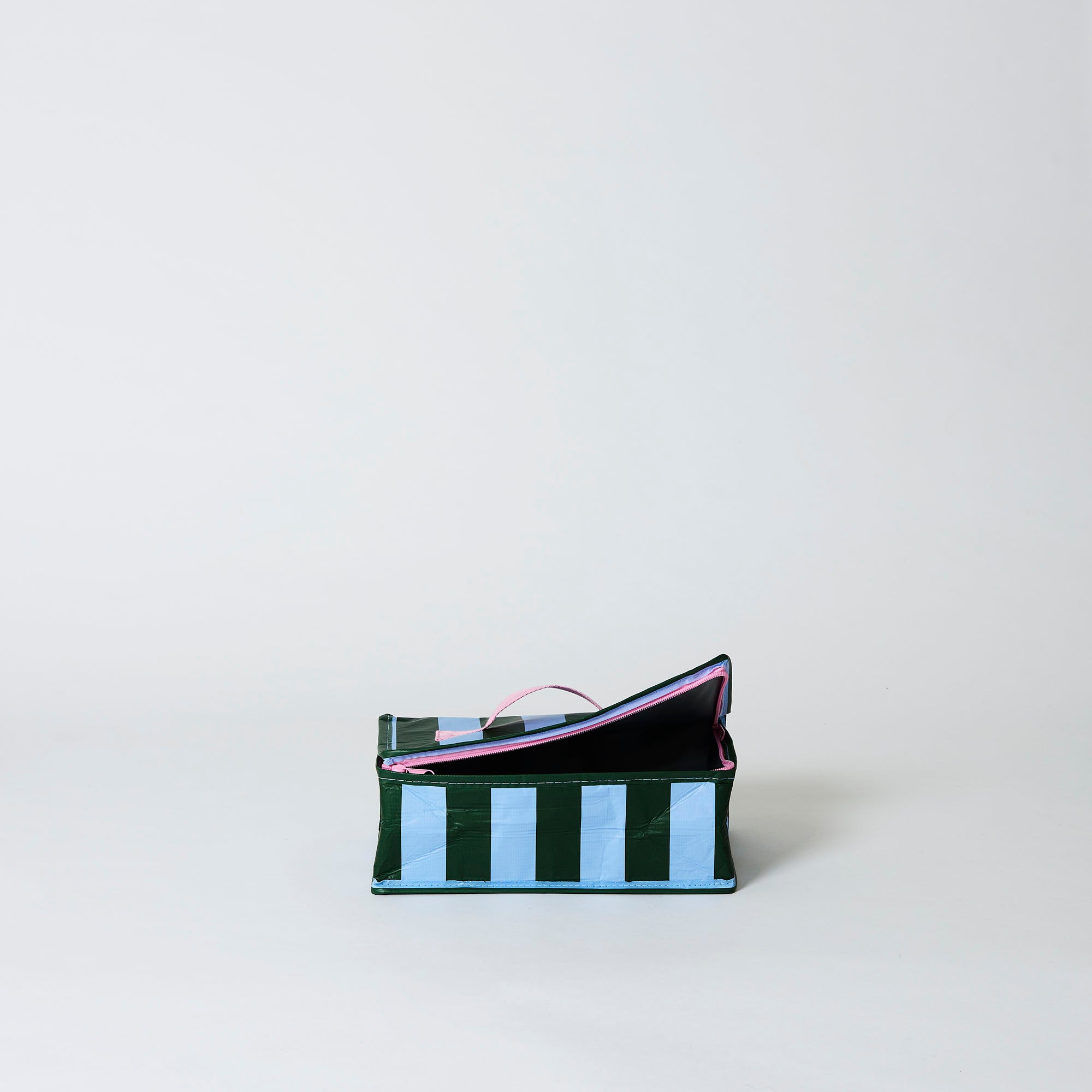 Project Ten Insulated Lunch Bag - Green Blue Stripe