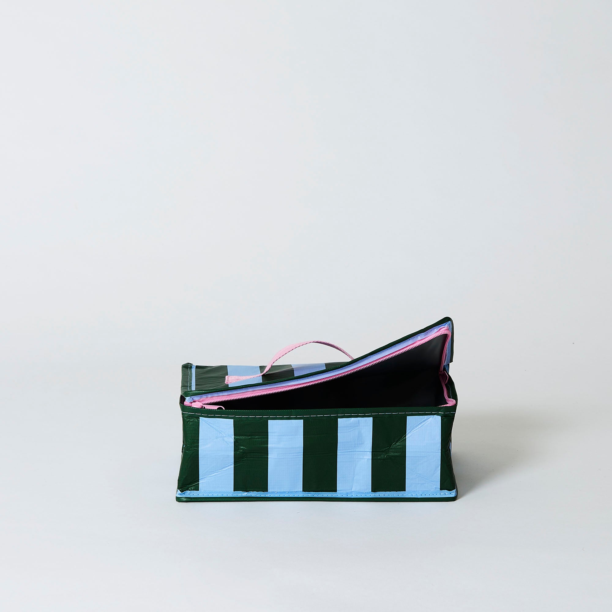 Project Ten Insulated Lunch Bag - Green Blue Stripe