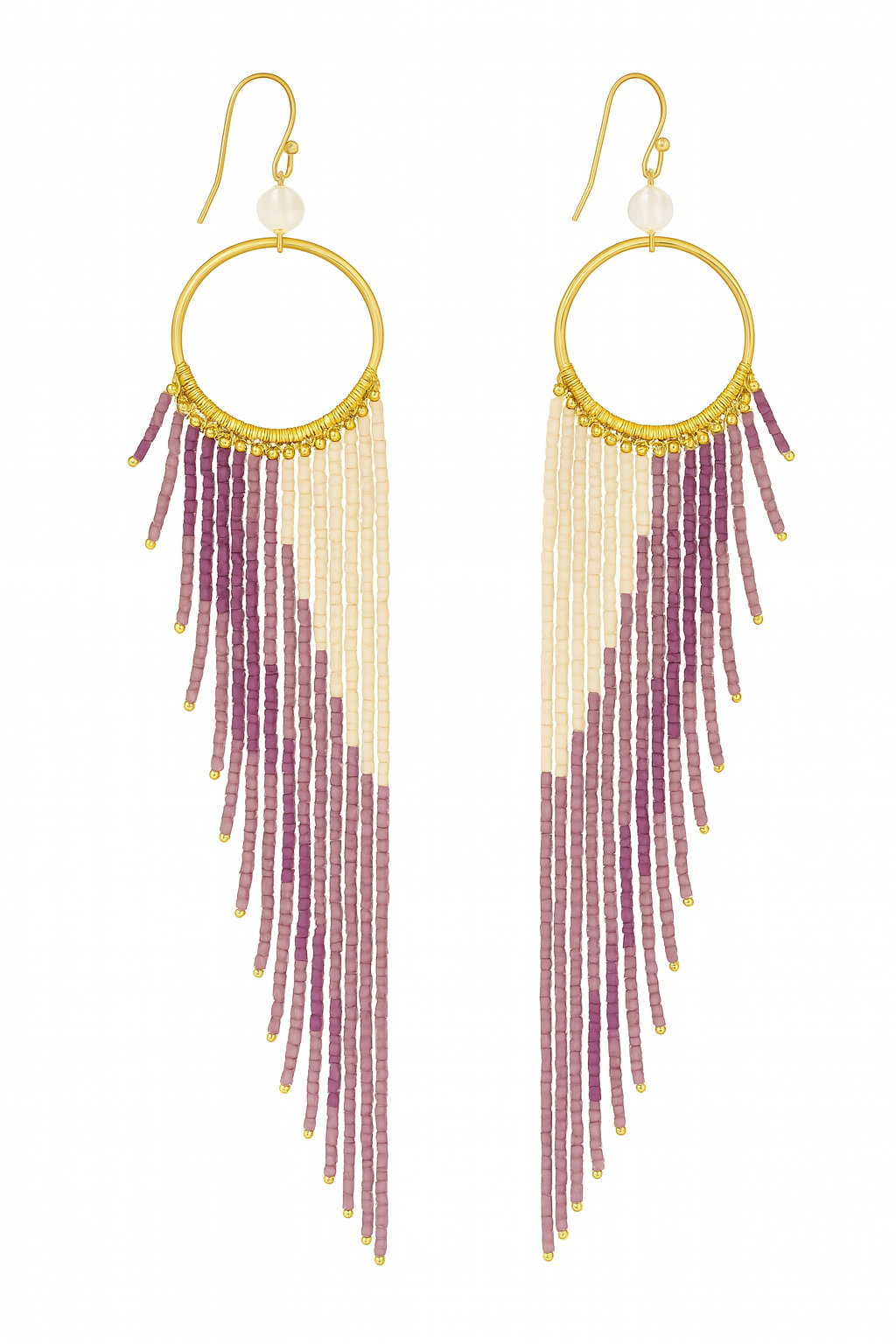 Pantala Tavira Large Winged Earrings - Purple