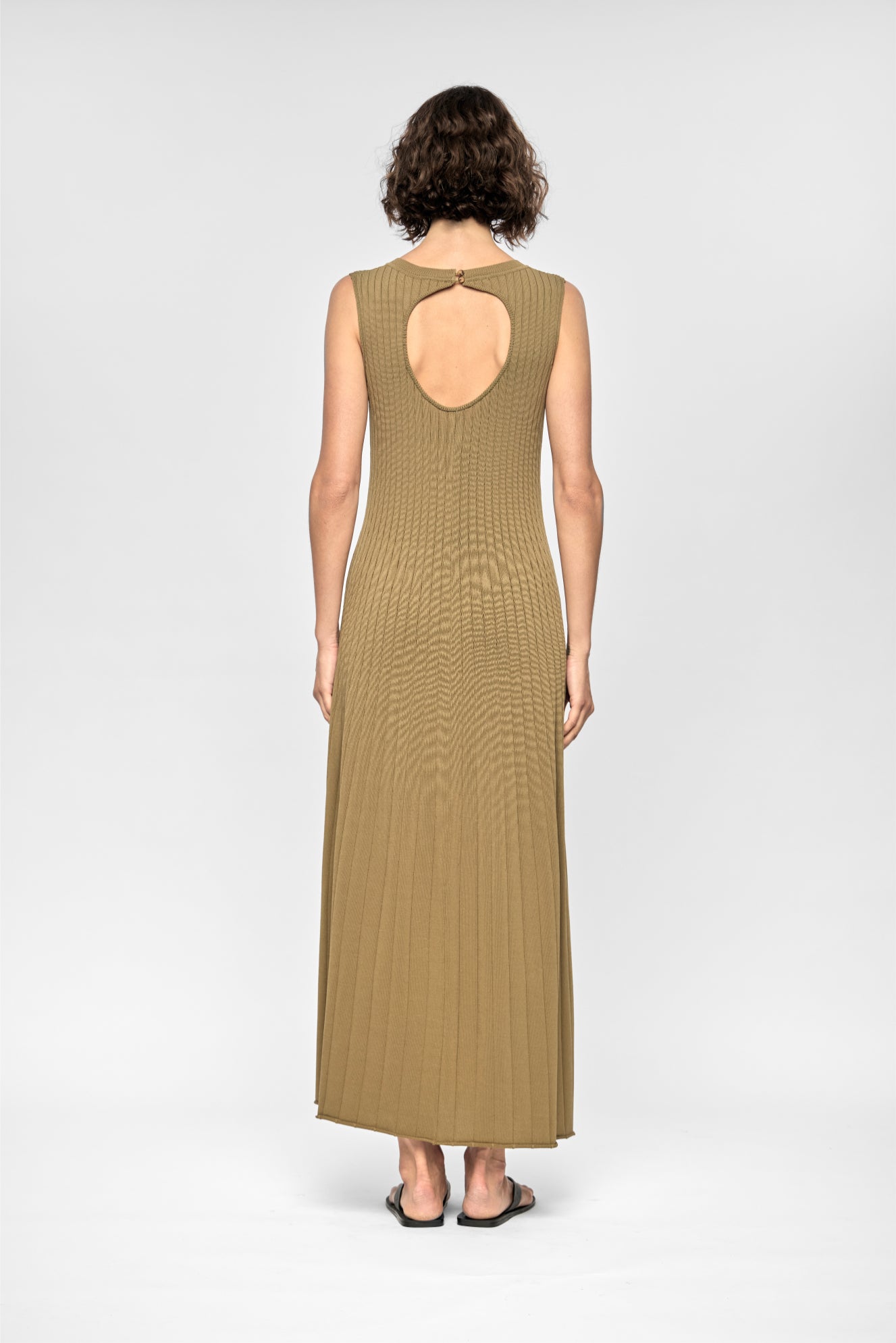 Staple the Label Anara Knit Midi Dress - Olive