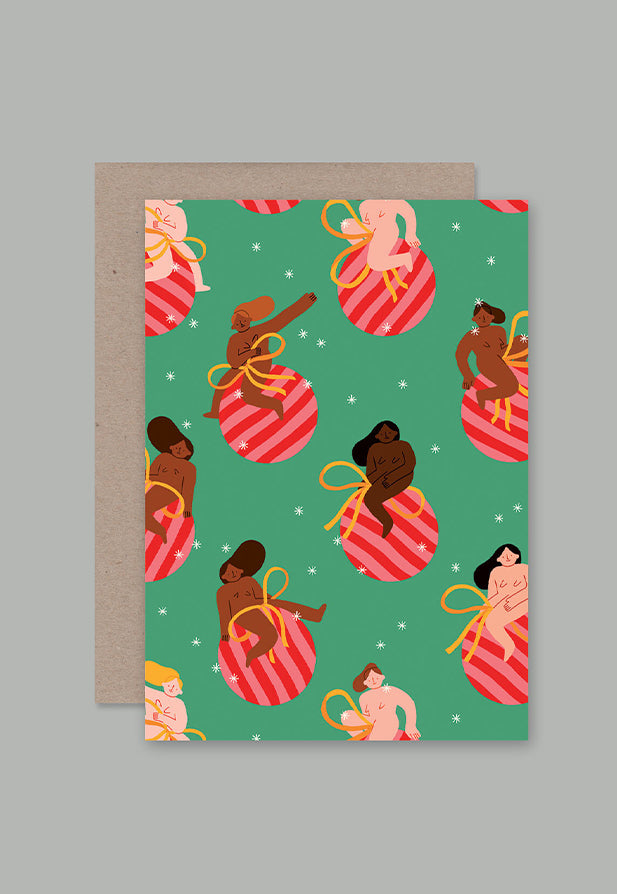 AHD Greeting Card - Come in Like a Christmas Ball