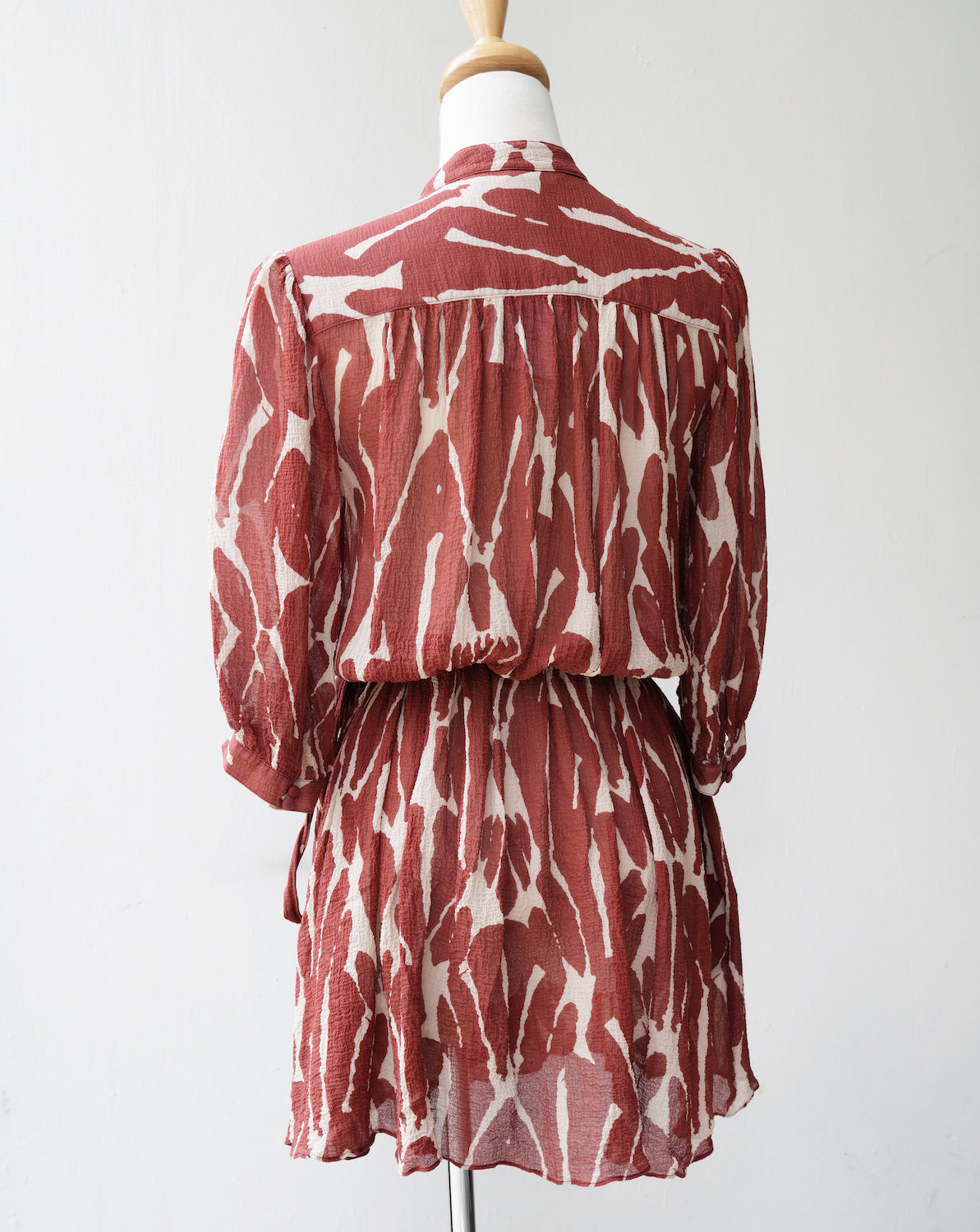 Thryfted Diane von Furstenberg Silk Wrap Mini Dress
