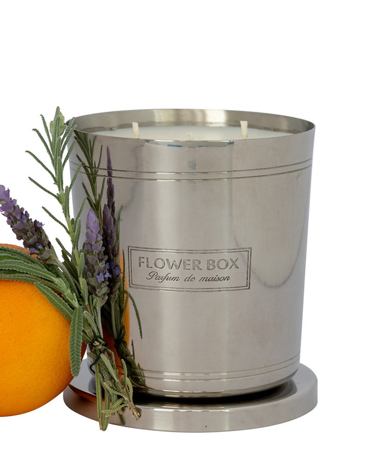 Flower Box Hallmark Candle (1kg) - Sweet Orange & Lavender