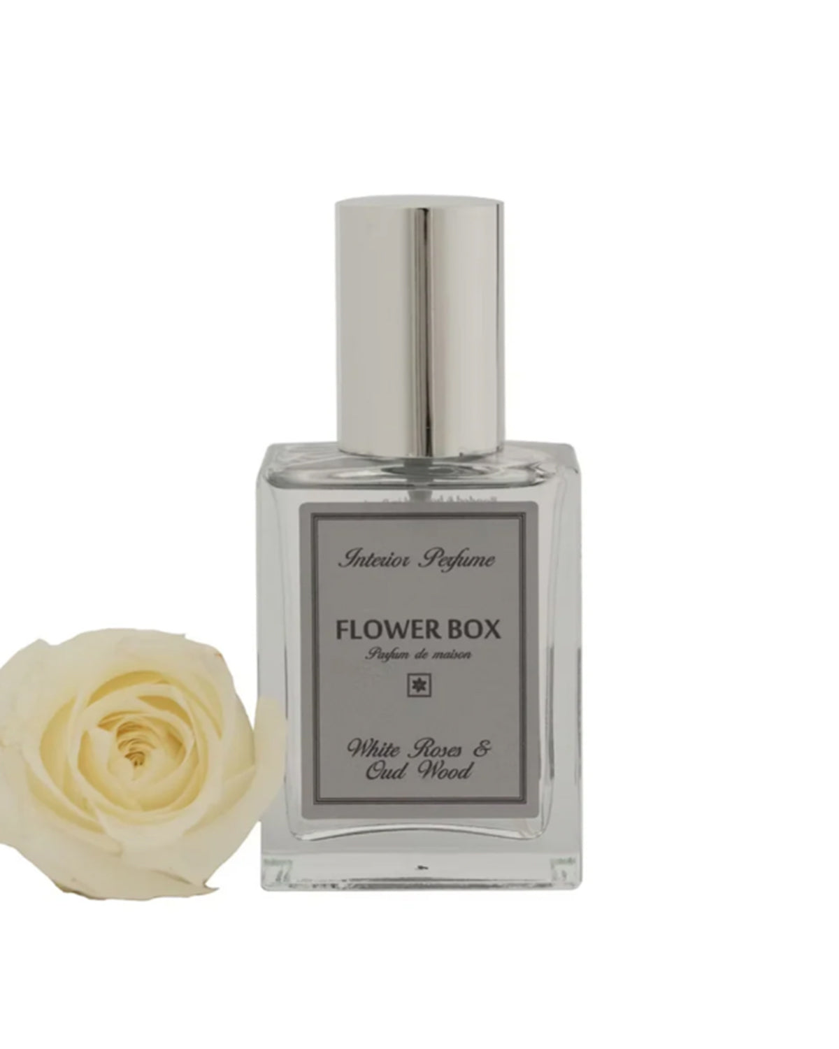 Flower Box Interior Perfume (100ml) - White Rose & Oudwood