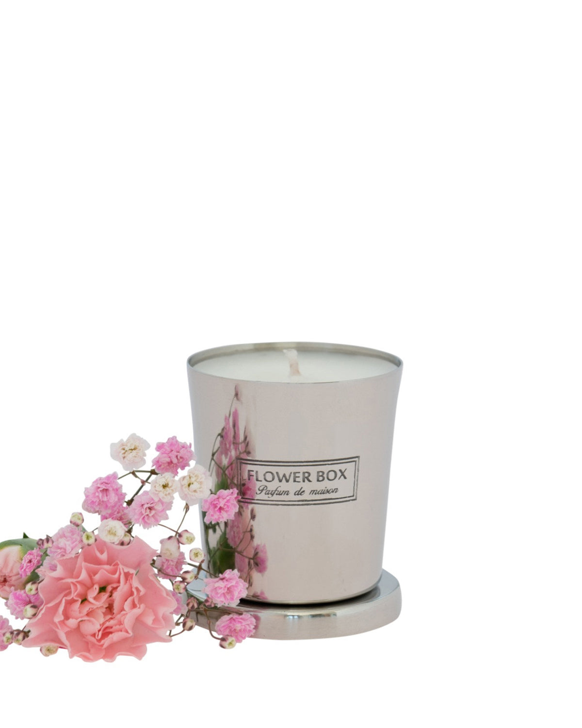 Flower Box Mini Candle (80g) - Pink Flowers
