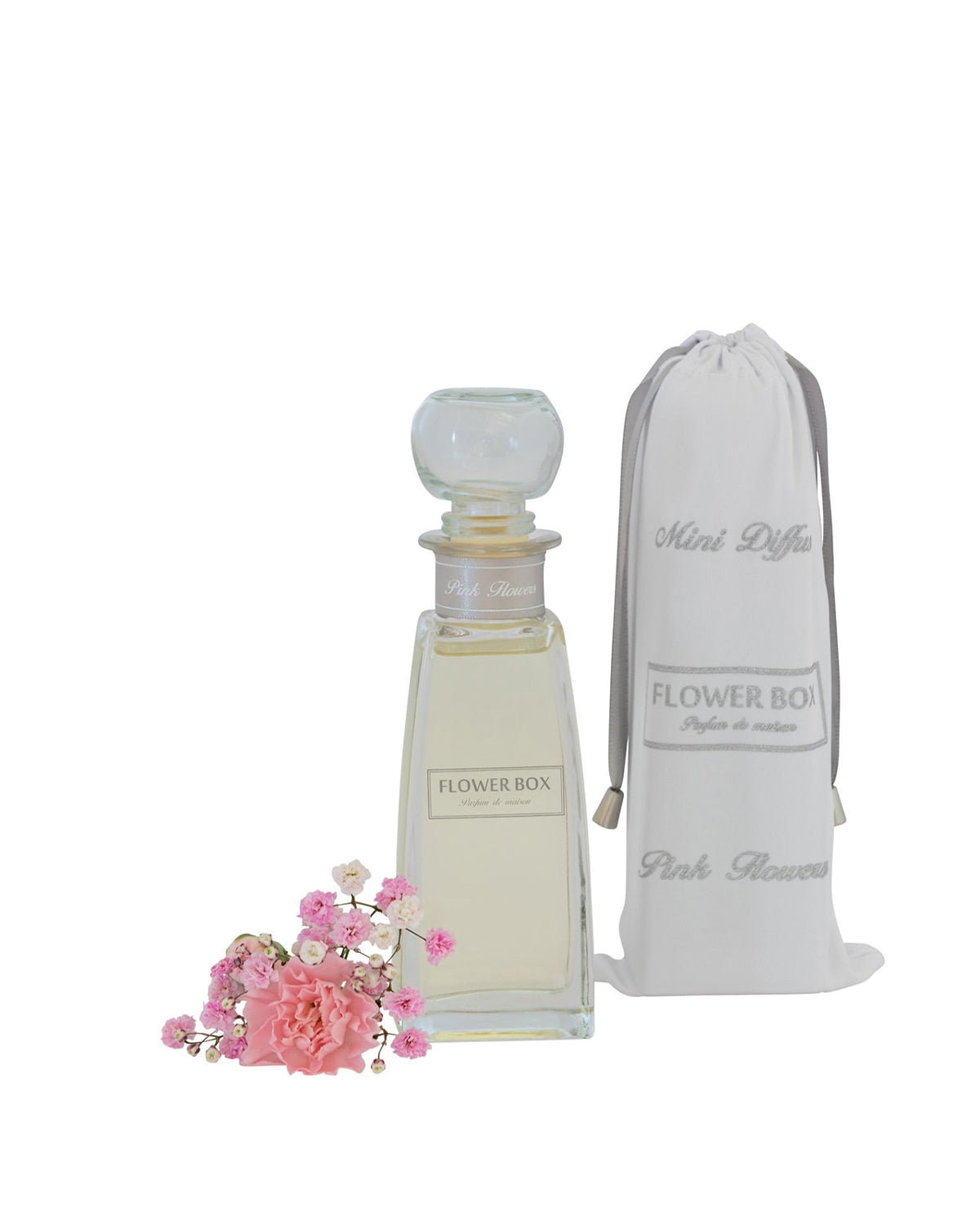 Flower Box Mini Diffuser (100ml) - Pink Flowers