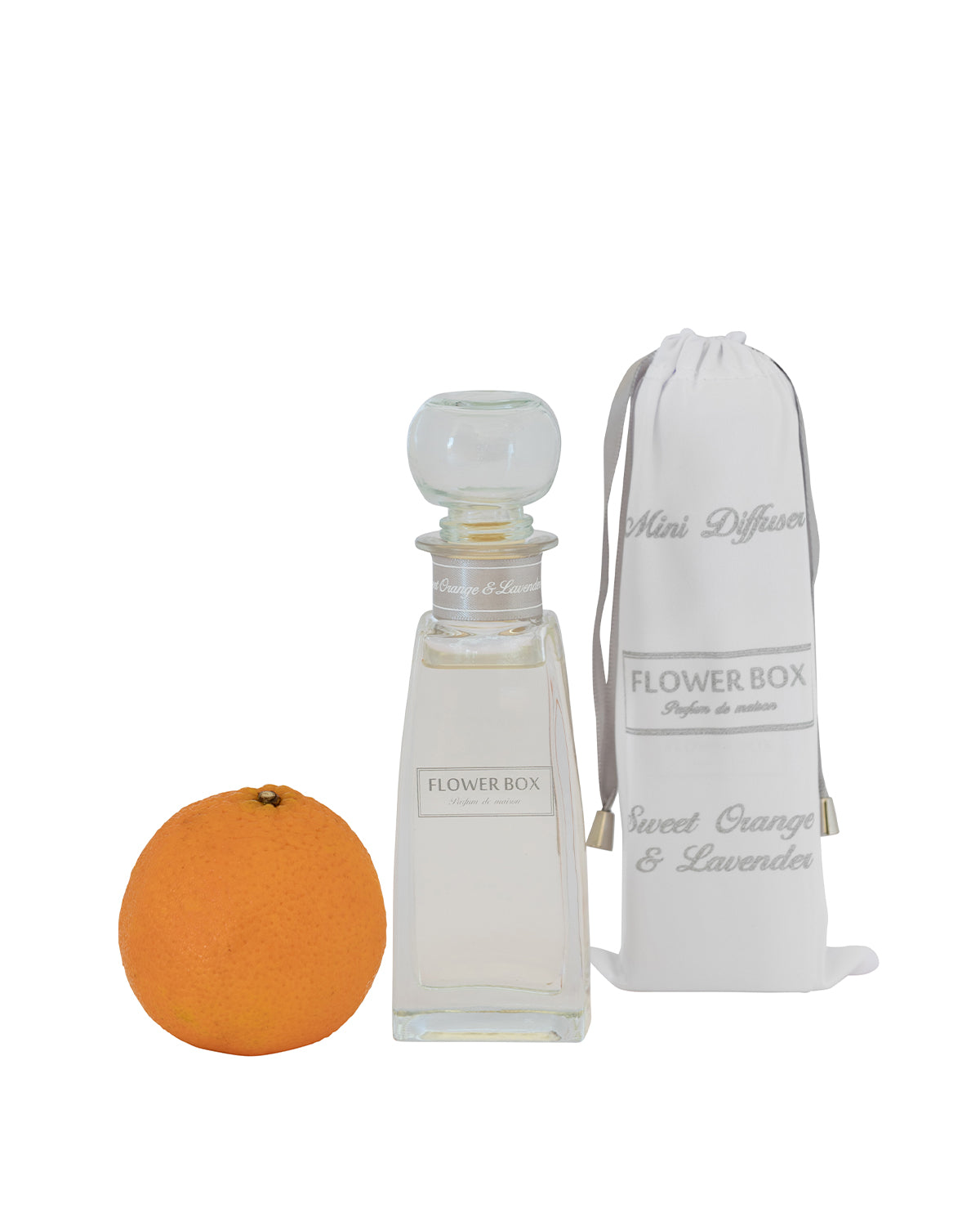 Flower Box Mini Diffuser (100ml) - Sweet Orange & Lavender