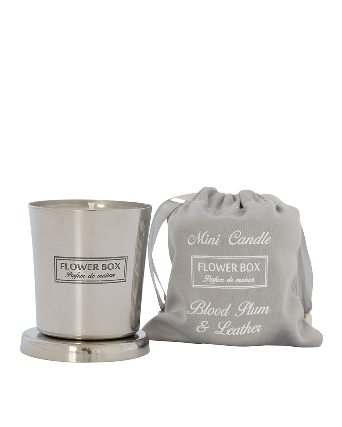 Flower Box Mini Candle (80g) - Blood Plum & Leather
