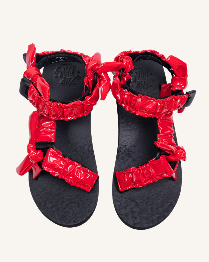 Angie Red Patent Jaedals