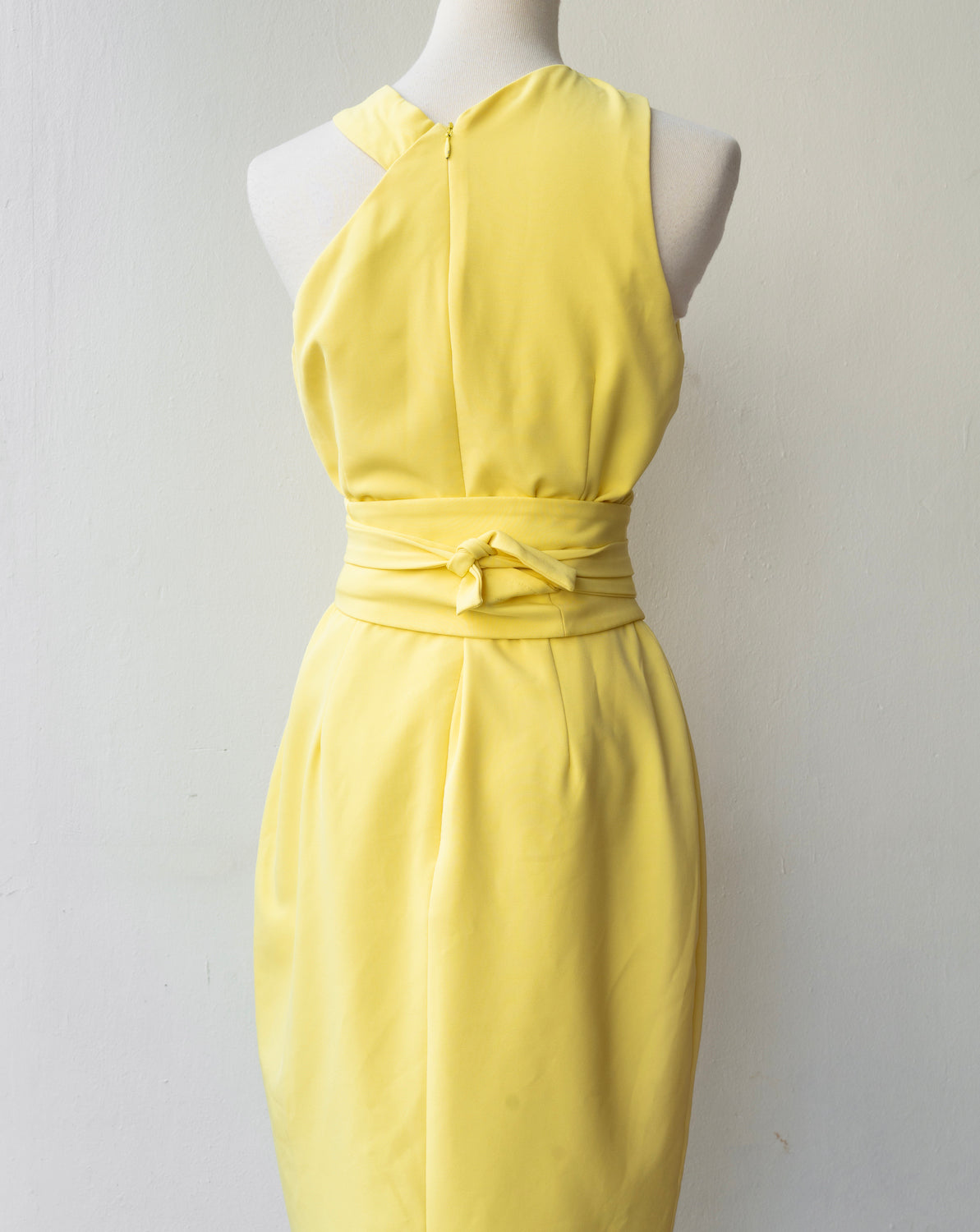 Thryfted Lavish Alice Halter Obi Belt Sheath Dress