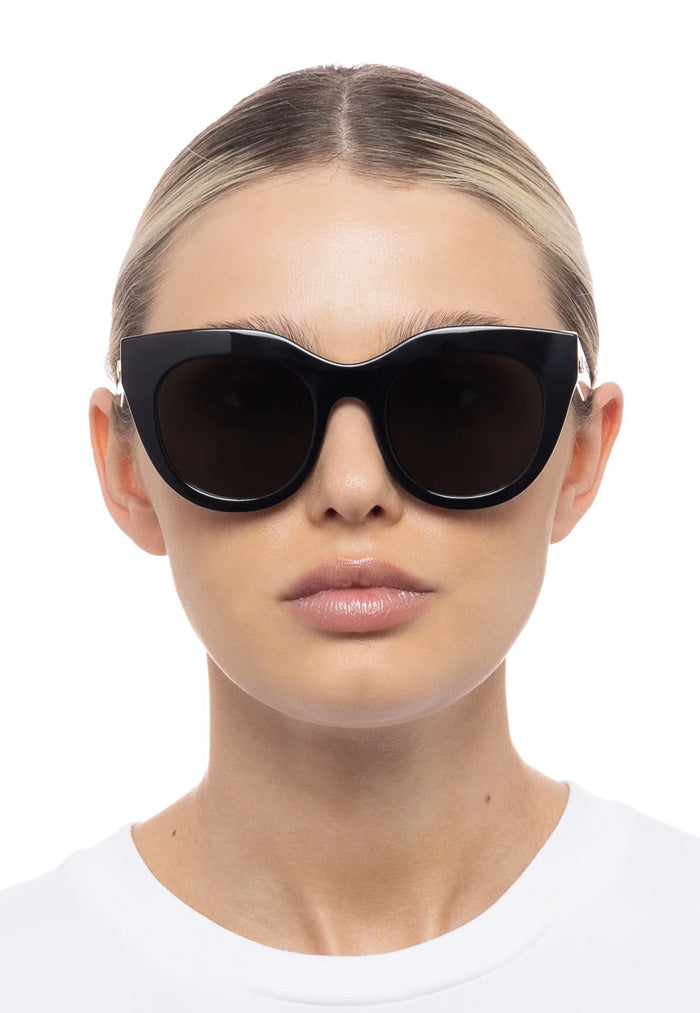 Le Specs Air Heart Sunglasses - Black