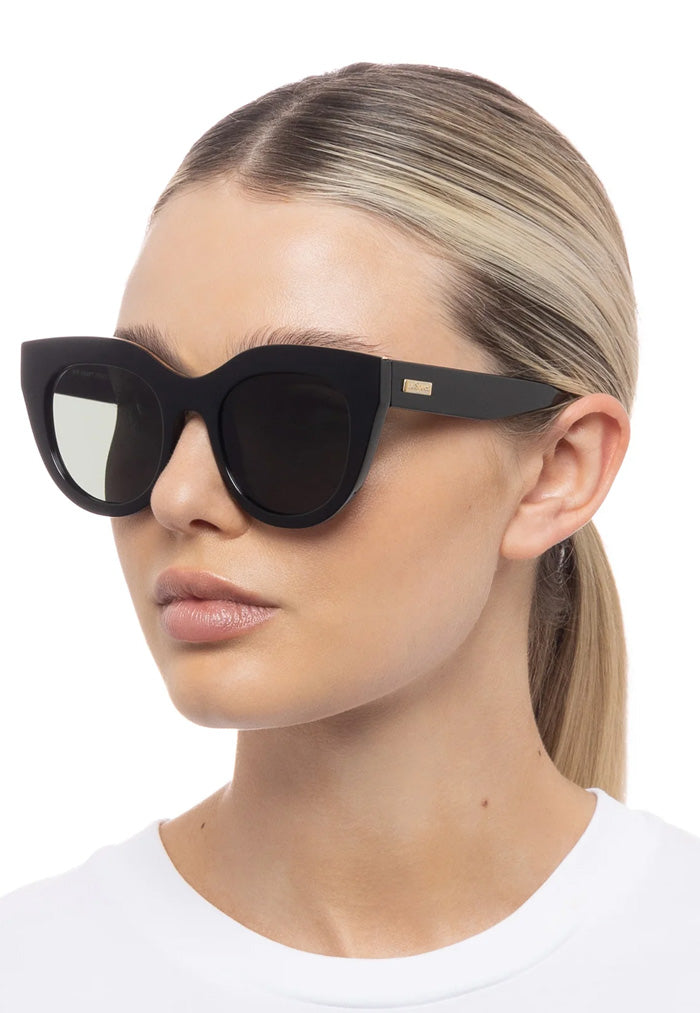 Le Specs Air Heart Sunglasses - Black