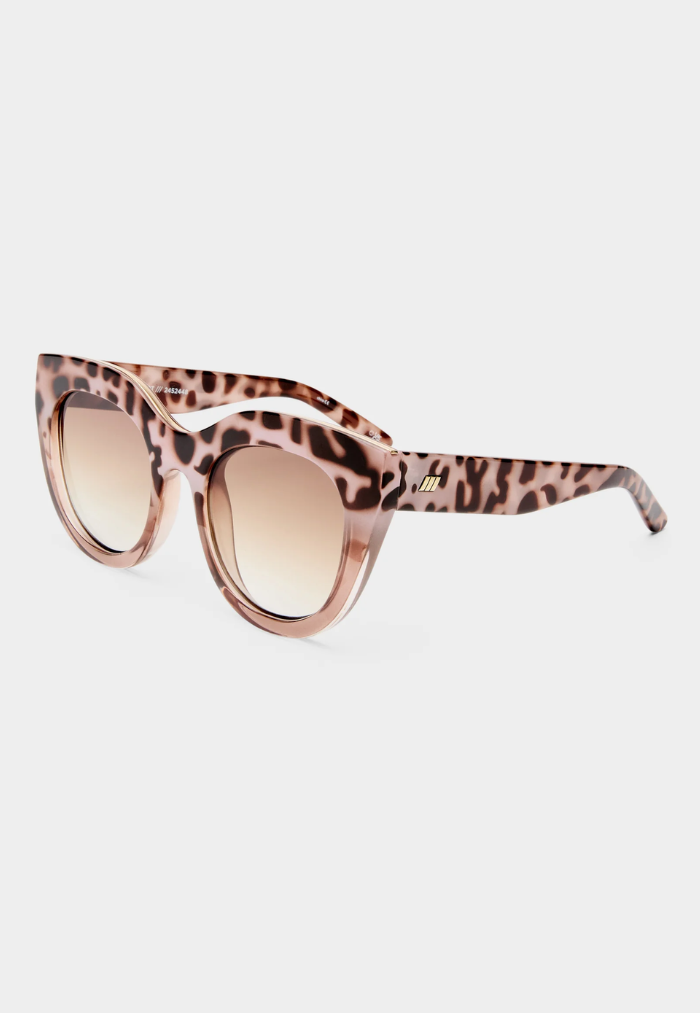 Le Specs Air Heart Sunglasses - Cookie Tort Mocha Splice