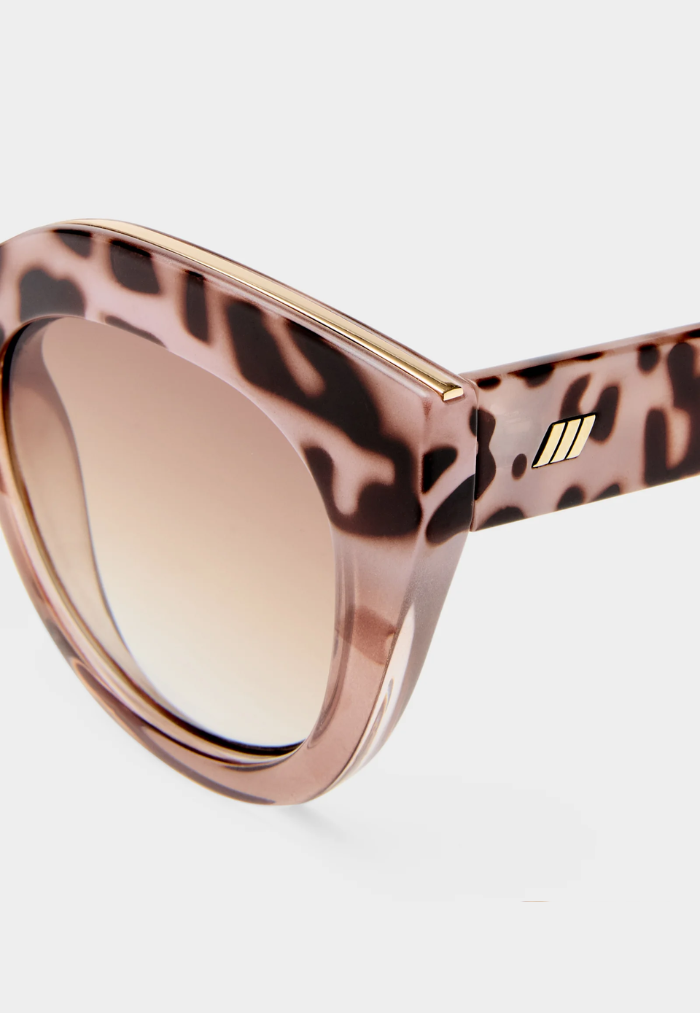 Le Specs Air Heart Sunglasses - Cookie Tort Mocha Splice