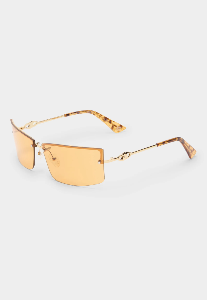 Le Specs Alien Ltd Edt Sunglasses - Bright Gold