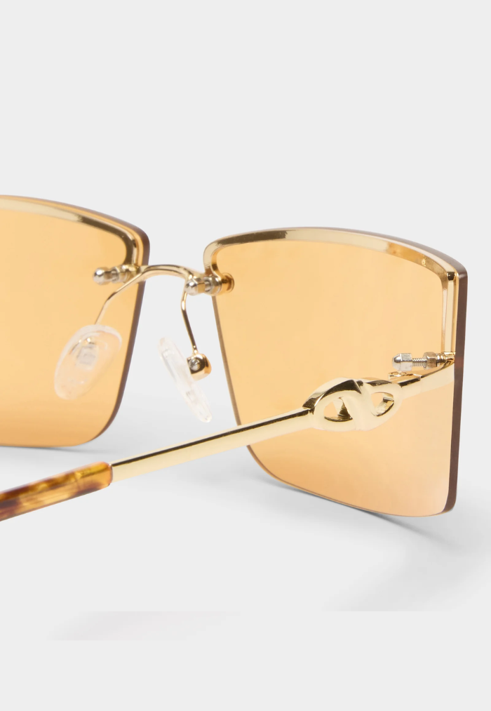 Le Specs Alien Ltd Edt Sunglasses - Bright Gold