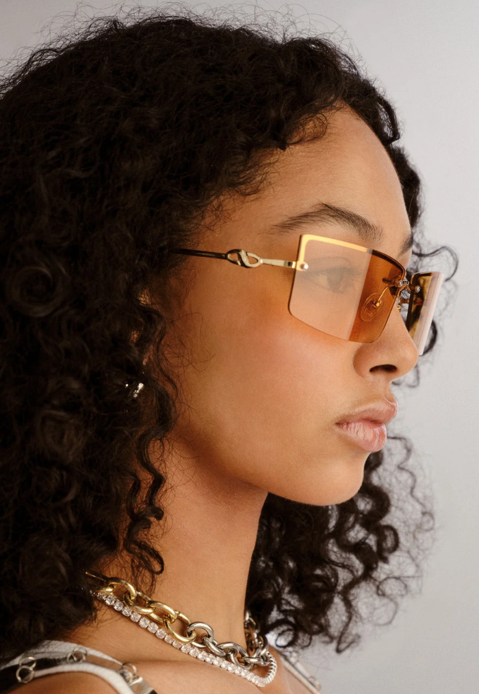 Le Specs Alien Ltd Edt Sunglasses - Bright Gold