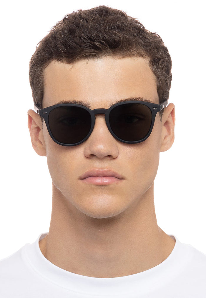 Le Specs Bandwagon Sunglasses - Black Rubber