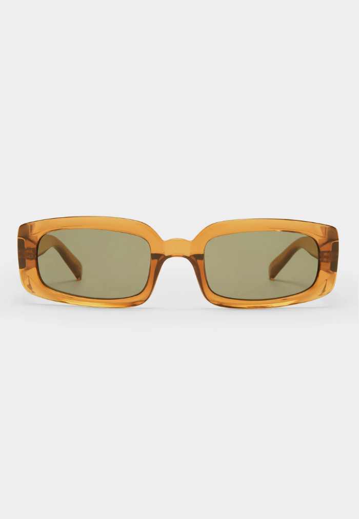 Le Specs Tobacco Y2K Rectangular Sunglasses Le Specs Dynamite Sunglasses - Tobacco | WYLD Singapore main image 2