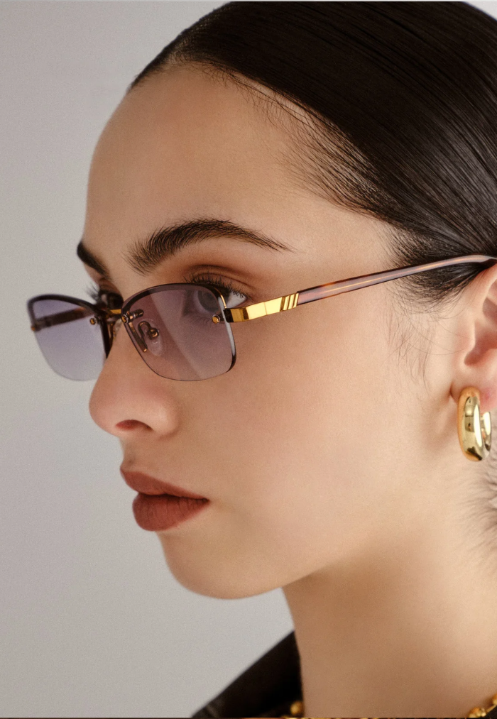 Le Specs Enigmatic Sunglasses - Antique Gold/Dark Tort