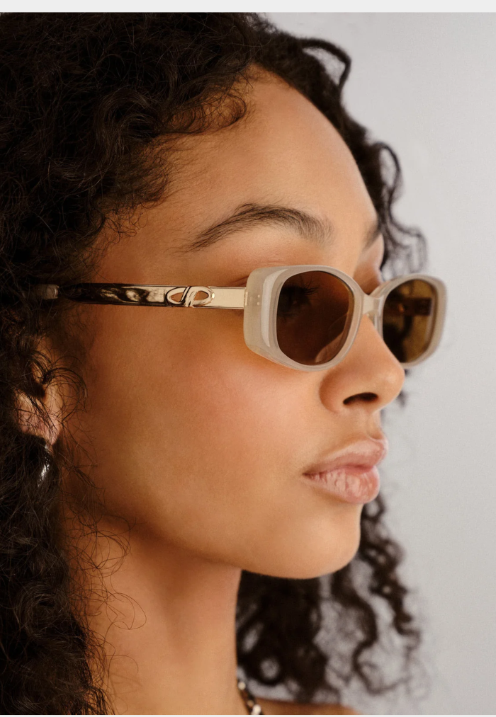 Le Specs Lil Starlight Sunglasses - Oatmeal
