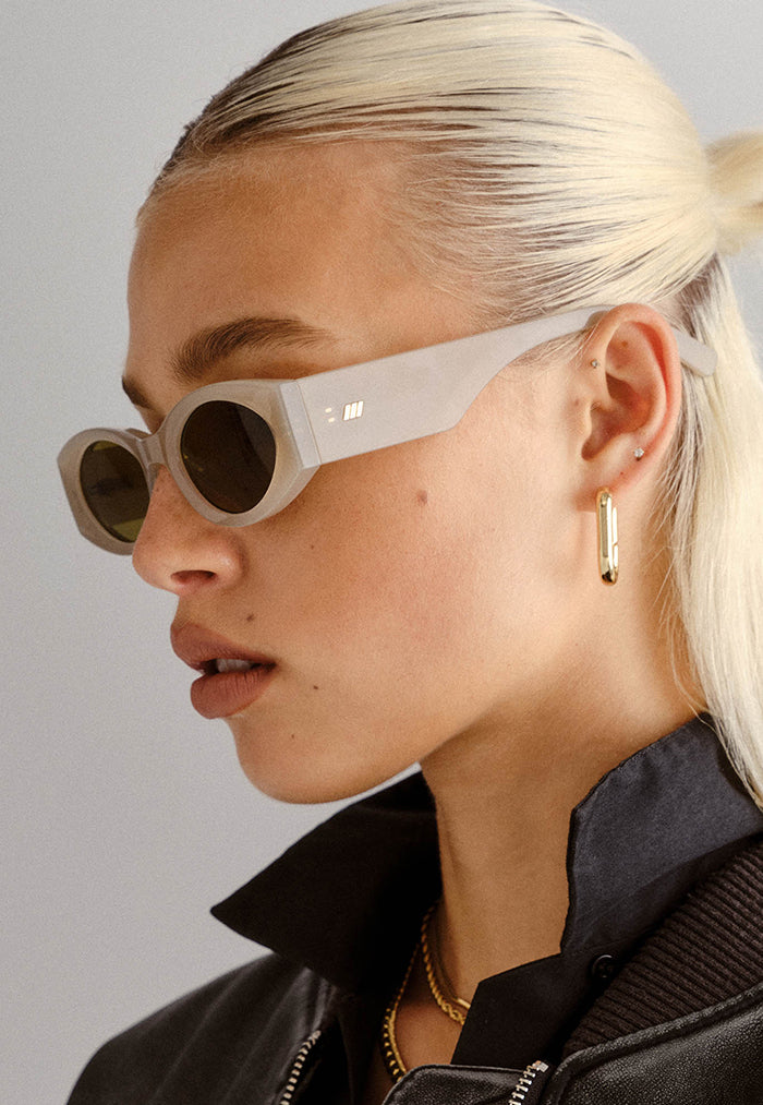 Le Specs Mermaiden Sunglasses - Oatmeal