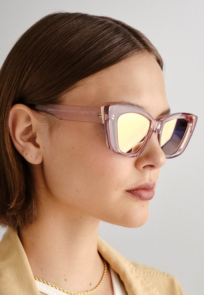 Le Specs Tranquil Turmoil Sunglasses - Rose Quartz