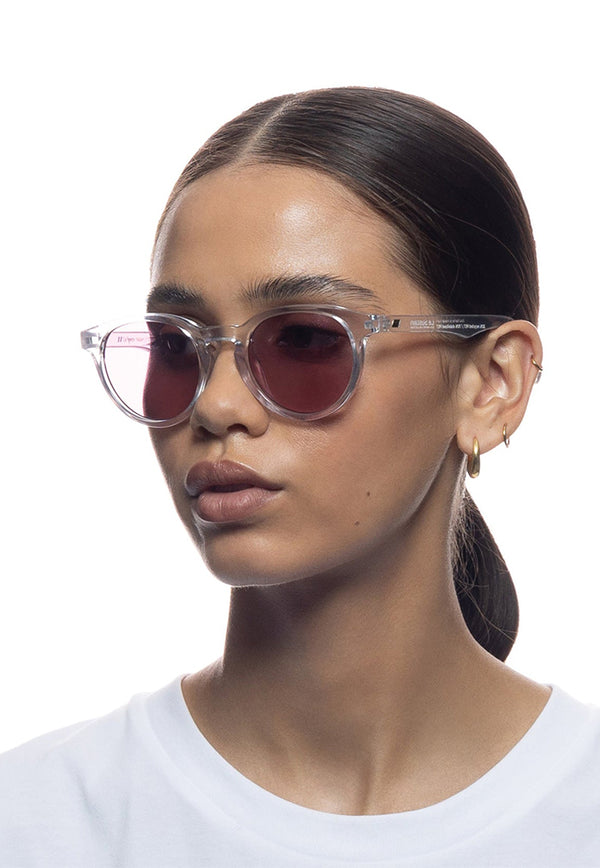 Le Specs Trashy Sunglasses - Crystal Clear