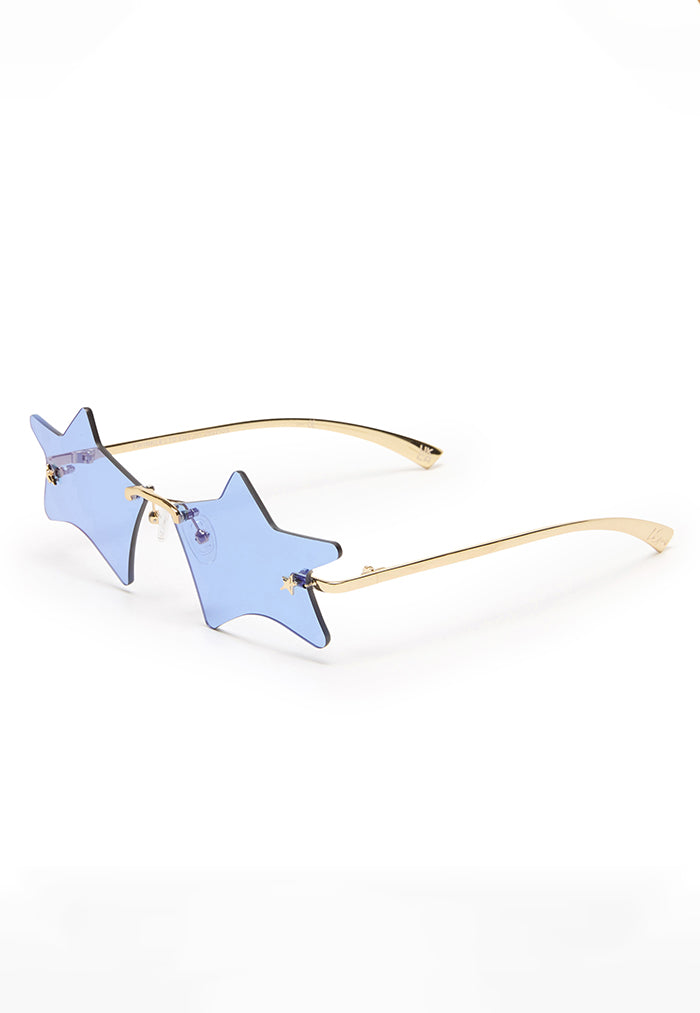 Le Specs Twinkle Sunglasses - Gold/Cobalt