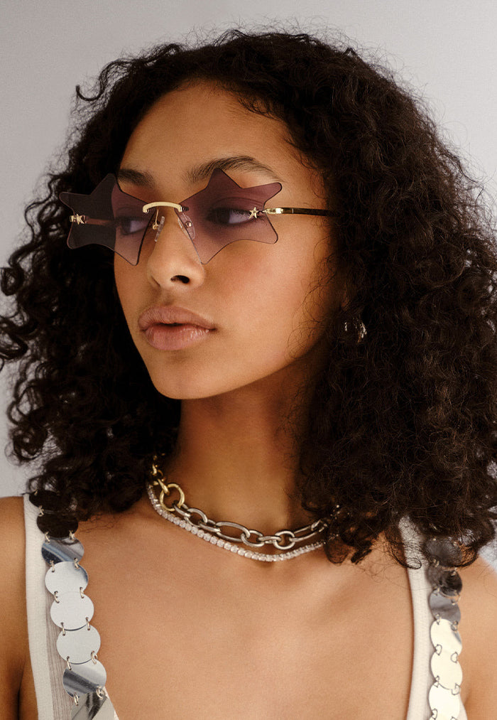 Le Specs Twinkle Sunglasses - Gold/Smoke